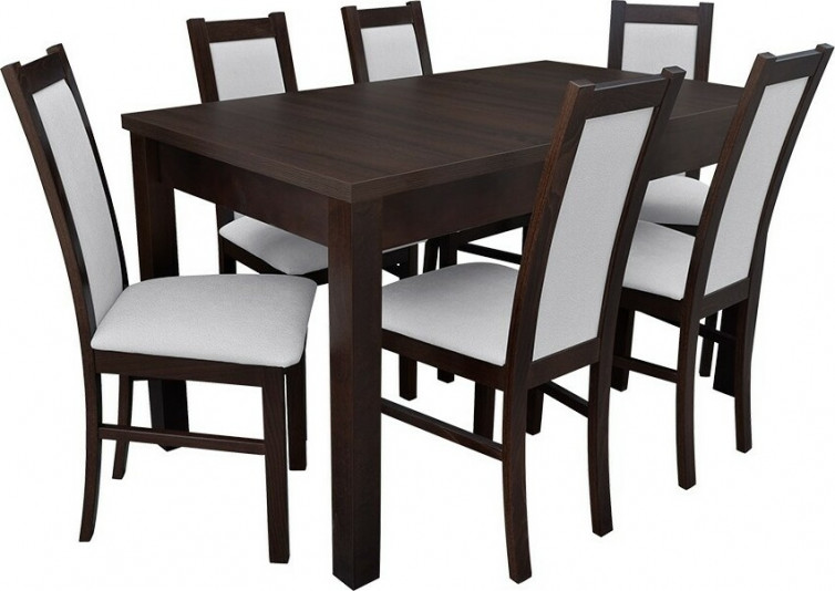 IMOLA Spisebord med 6 stole