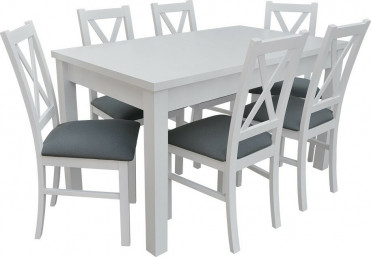 IMOLA II Spisebord med 6 stole