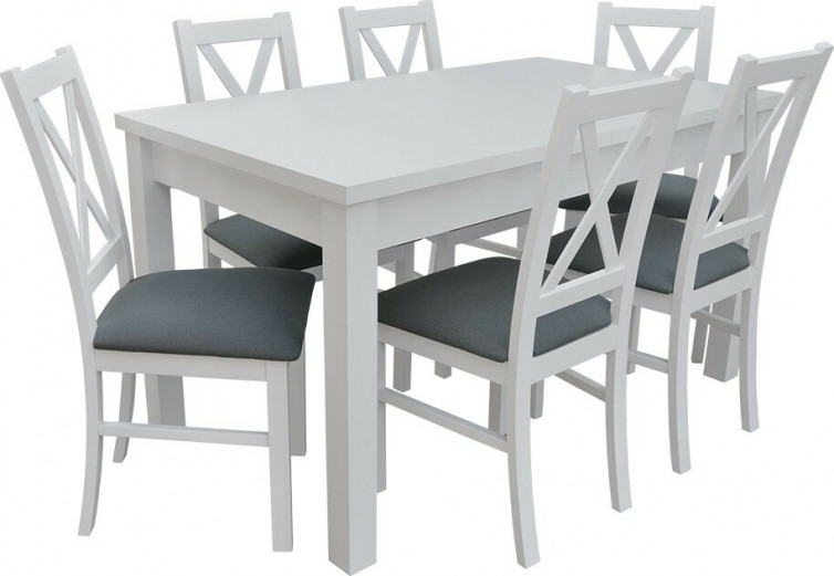 IMOLA II Spisebord med 6 stole