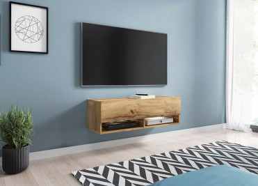 væghængt tv bord i træ farve væghængt tv bord i træ farve
