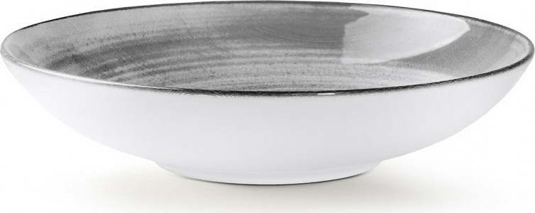 0 - LINARI Dyb tallerken Gr&aring; / Lysegr&aring;