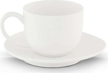 RESEDA Kaffekop med underkop i hvidt RESEDA Kaffekop med underkop i hvidt