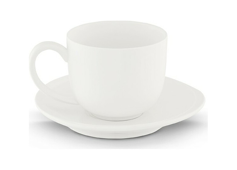 RESEDA Espressokop med underkop i hvid farve