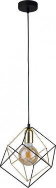 0 - CUBES Loftlampe Sort / Guld