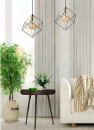 1 - CUBES Loftlampe Sort / Guld