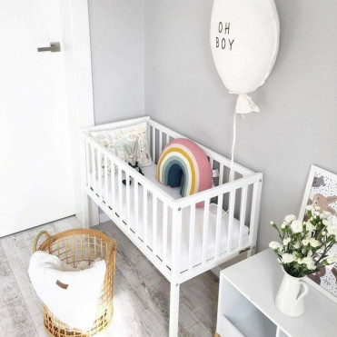 Woodies BEDSIDE CRIB tremmeseng - white Woodies BEDSIDE CRIB tremmeseng - white