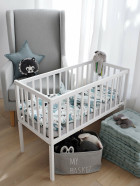 Woodies BEDSIDE CRIB tremmeseng - white Woodies BEDSIDE CRIB tremmeseng - white
