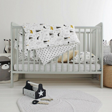 Woodies STAR COT tremmeseng - light gray