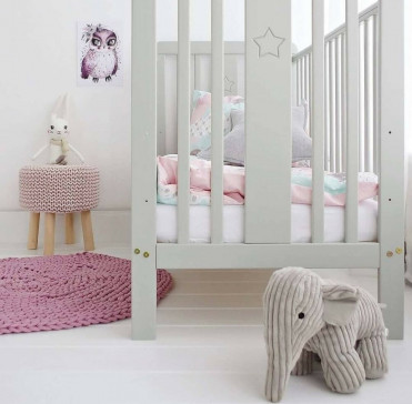 Woodies STAR COT tremmeseng - light gray