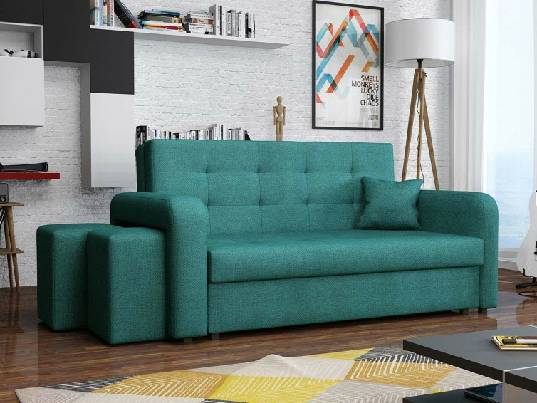 VIVA HOME II Sovesofa med puf (2 stk.)