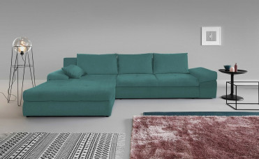 BONO Chaiselong sofa i turkis farve