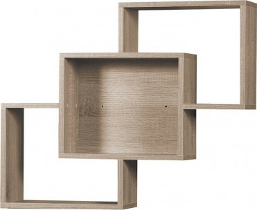 Hylde i moderne look i træ farve