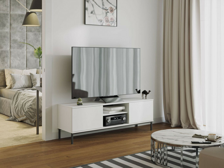 Hvidt tv bord 150cm bredt