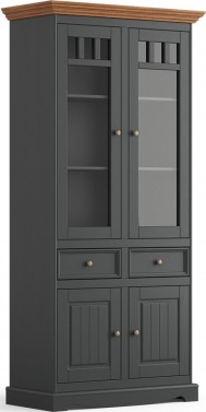 BELLUNO ELEGANTE Vitrineskab III Massivt Træ