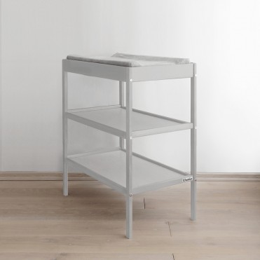Grå puslebord med 3 hylder Grå puslebord med 3 hylder