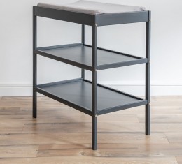 Puslebord/Reol med 2 hylder WOODIES - anthracite