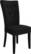 GOMEZ stol i sort velour med ben i sort GOMEZ stol i sort velour med ben i sort