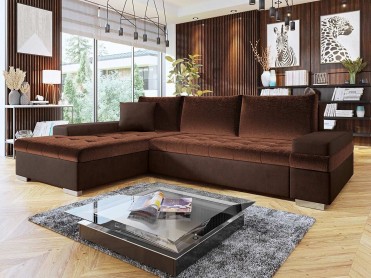 BANGKOK Chaiselong sofa i brune farver