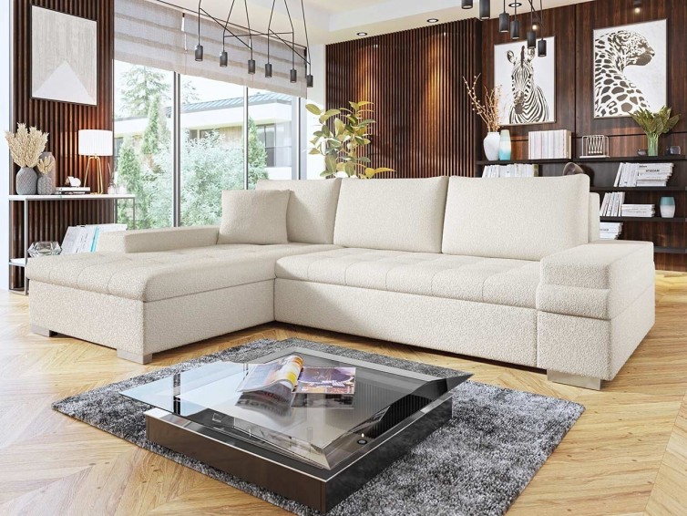 BANGKOK Chaiselong sofa i creme ecru hvid farve
