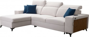 BARTONE Sofa med chaiselong...