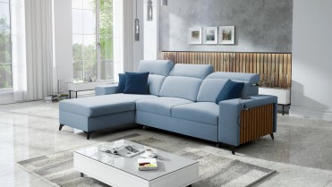 BARTONE Sofa med chaiselong...
