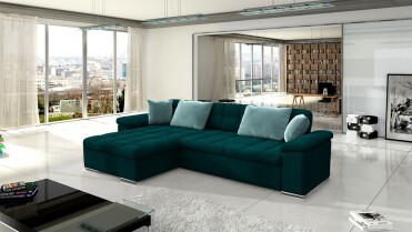 venstrevendt DINO Chaiselong sofa i turkis farve
