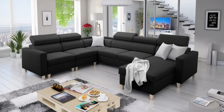 højrevendt U-Sofa samt sovesofa højrevendt U-Sofa samt sovesofa