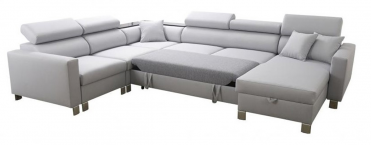 rummelig U-Sofa med sovefunktion