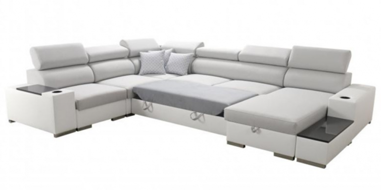 stor PERSEO U-Sofa med sovefunktion stor PERSEO U-Sofa med sovefunktion