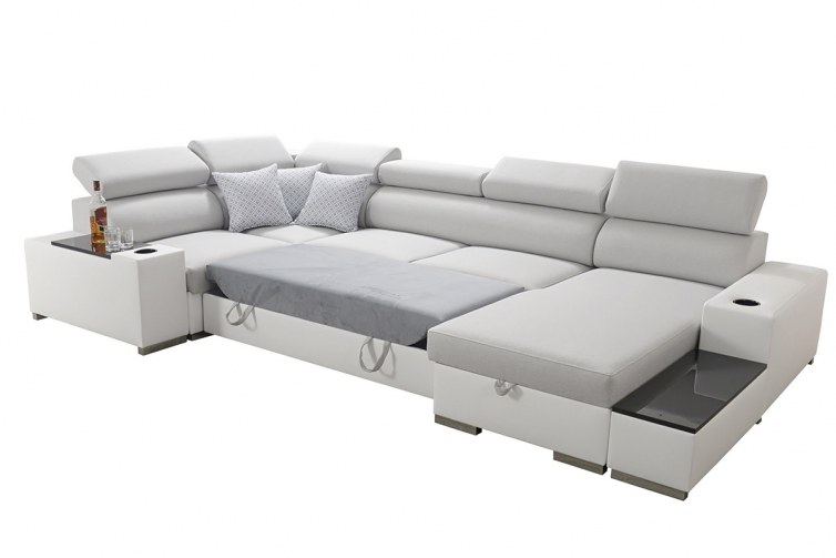 PERSEO U-Sofa med sovefunktion