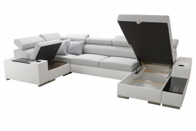PERSEO U-Sofa med opbevaringsrum