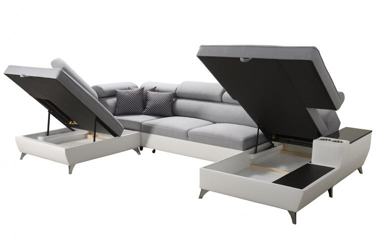 MODIVO U-Sofa med opbevaringsrum