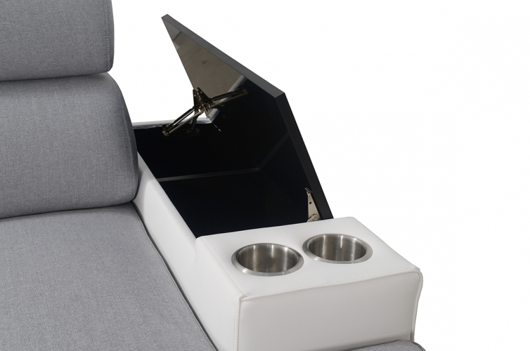 MODIVO U-Sofa med med smart opbevaring og kopholdere