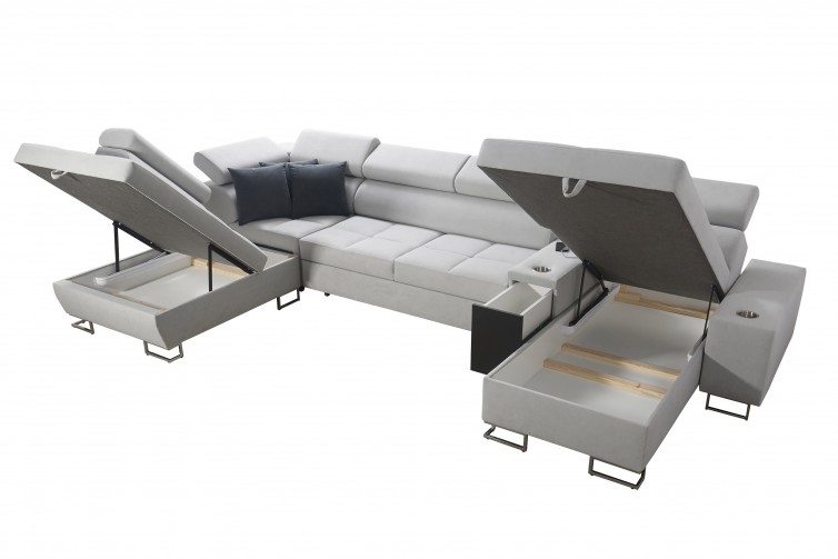 Morena City U-sofa med USB-port Morena City U-sofa med USB-port