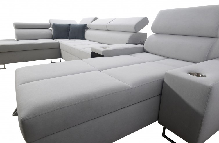 Morena City U-sofa med USB-port Morena City U-sofa med USB-port