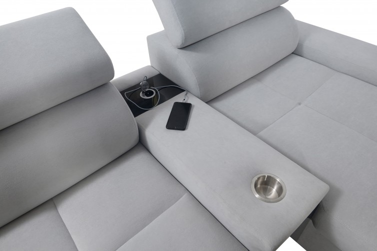Morena City U-sofa med USB-port Morena City U-sofa med USB-port