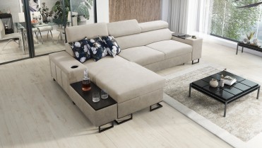 MELODY Sofa med chaiselong...