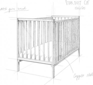 Woodies STAR DUST cot - anthracite Woodies STAR DUST cot - anthracite