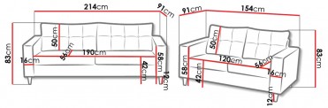 MIST Sofasæt 3+2