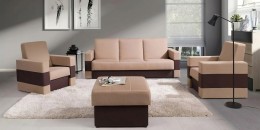 GORDIA Sofasæt 3+1+1 med puf