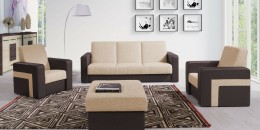 KOLDER Sofas&aelig;t 3+1+1 med puf