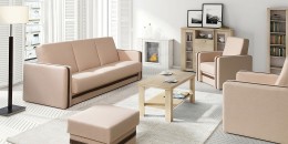EUFORIA Sofasæt 3+1+1 med puf