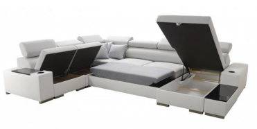 stor PERSEO U-Sofa med sovefunktion og opbevaringsrum stor PERSEO U-Sofa med sovefunktion og opbevaringsrum