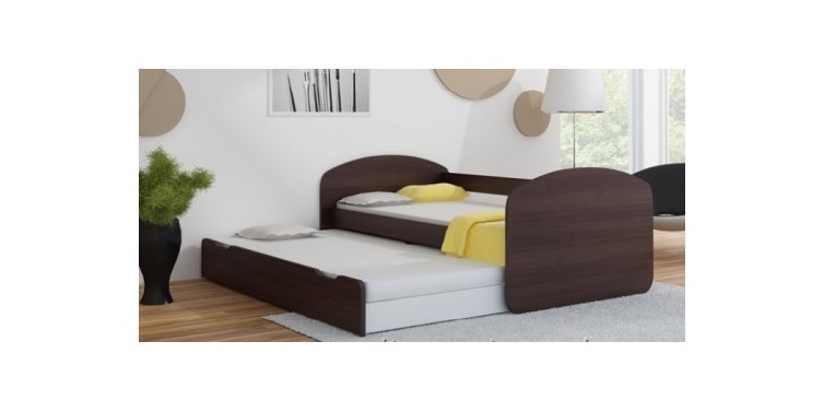 MODERNO 4KIDS DUO 180 CM UDTRÆKSSENG I WENGE - Outlet