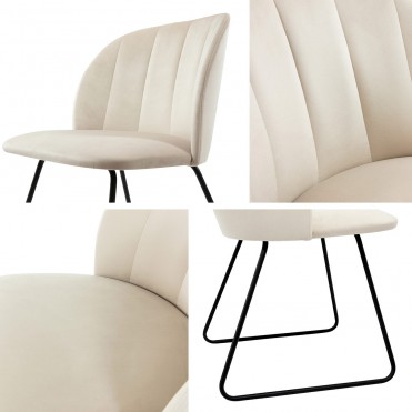 MIKASIO Velour stol