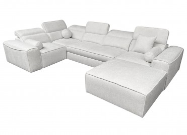 VITO IV U-sofa med flytbar puf