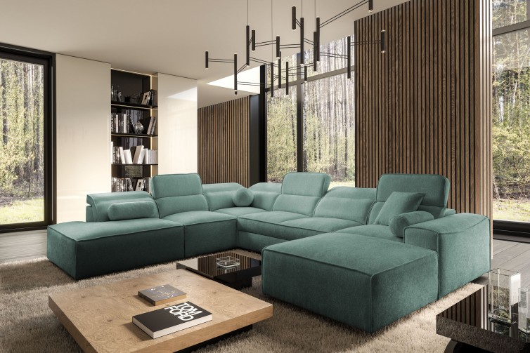 VITO X U-sofa med flytbar puf