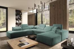 VITO X U-sofa med flytbar puf