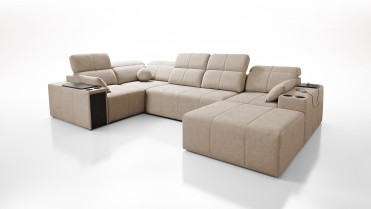 MINDY IV U-sofa med flytbar...