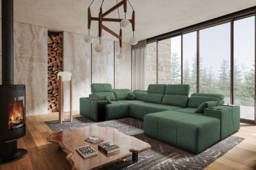MINDY IV U-sofa med flytbar...
